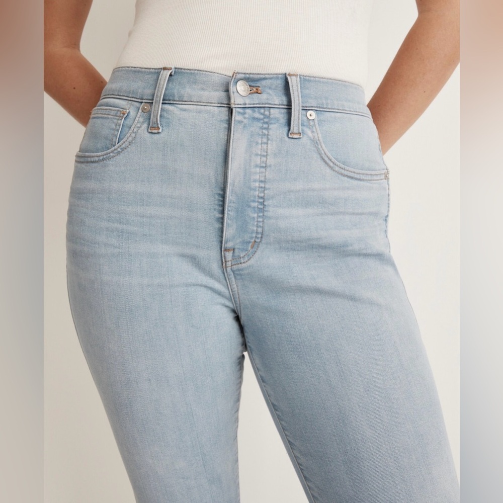 NWT Madewell  Jeans Women's Size 29 High-Rise‎ Skinny Crop in Charlemont Wash - Picture 4 of 16